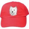 West Highland White Terrier Embroidered Cap